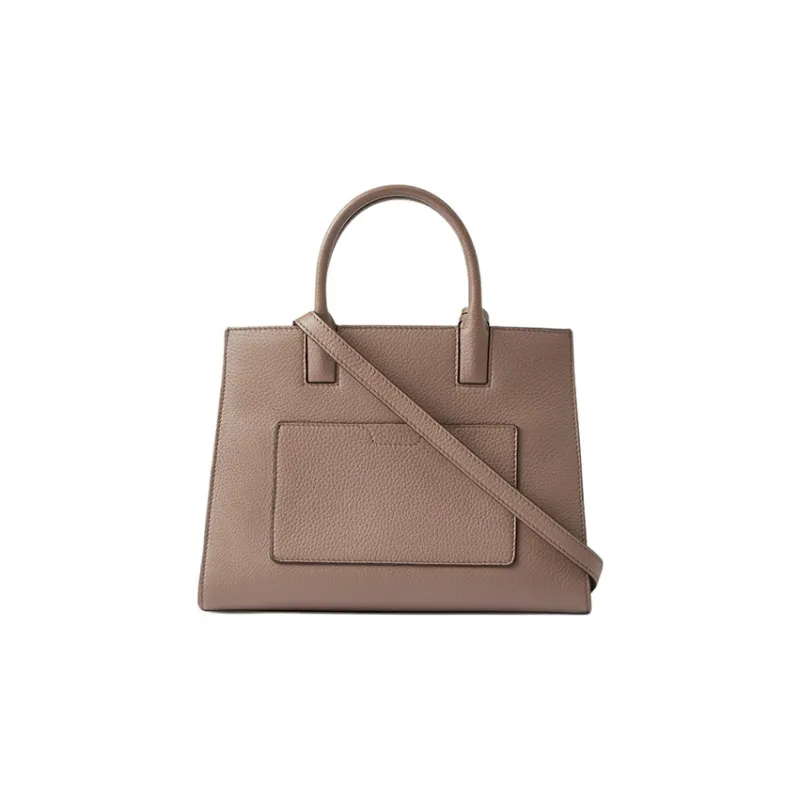 Burberry Frances Calfskin Tote Bag Shopping Bag Handbag Mini Women's Light Saddle Umber-2