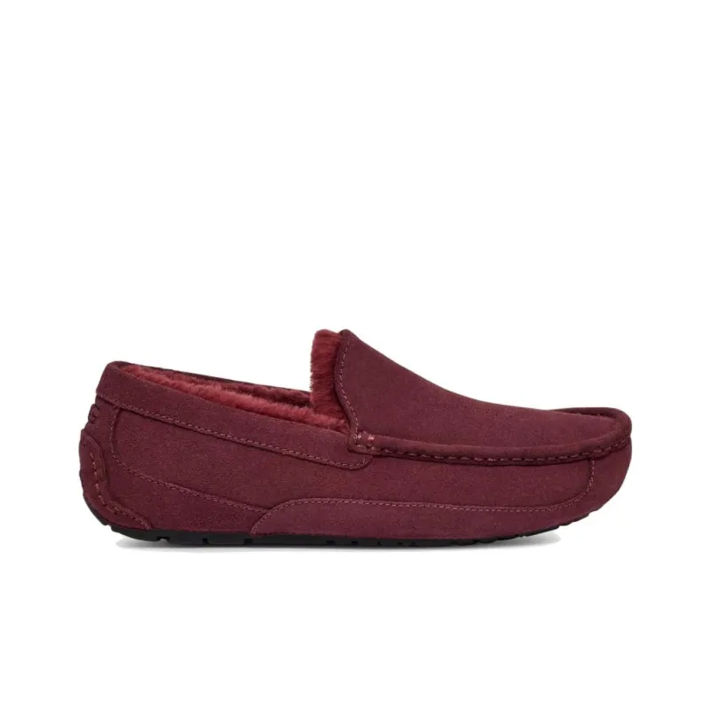 UGG Ascot Casual Shoes Men's Burgundy-1