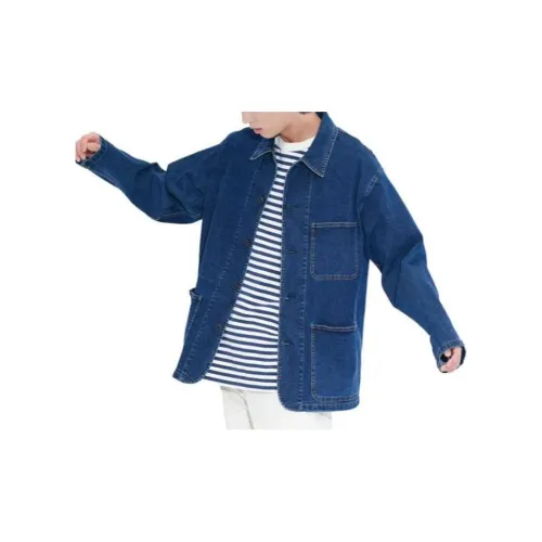 UNIQLO Jackets Men Sea Blue