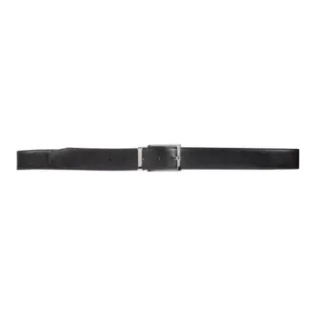 FERRAGAMO Adjustable Pin Buckle Leather Belts Men's Black