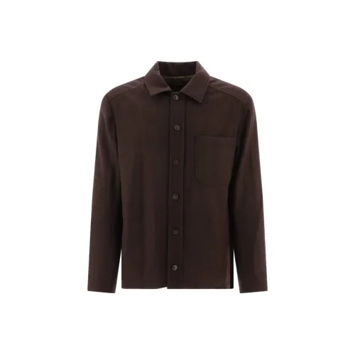 A.P.C Shirts Men Brown