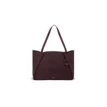 TUMI Leather Tote Bag Shopping Bag Handbag Shoulder Bag Women's Burgundy