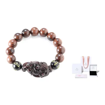 WINY Gold Thread Obsidian Bracelets Men's