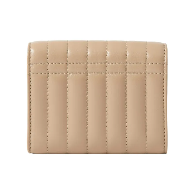 Burberry Lola Lola Bag Lambskin Wallet Small Size Women's Wheat/Pale Elegant Pink-2