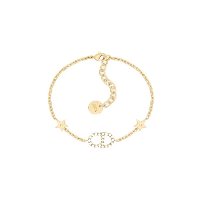 DIOR Gold Plated Bracelets Set Women's Gold-3