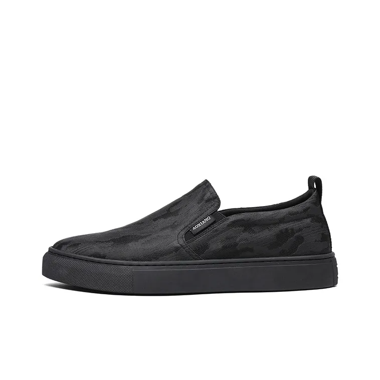 Oak Elephant Low Top Casual Shoes Men's Black-0