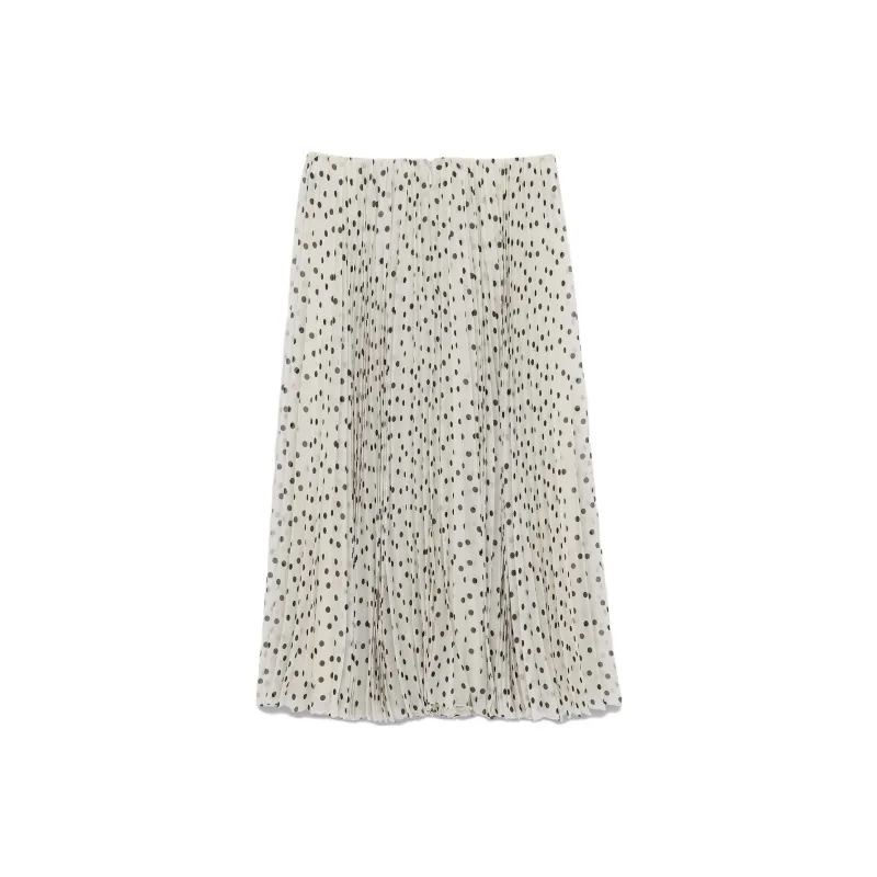 SAINT LAURENT FW23 Casual Long Skirts Women's White-1