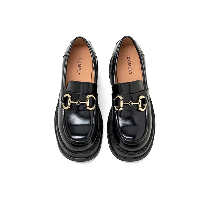 COMELY Loafers 6.5cm Women's Black-2