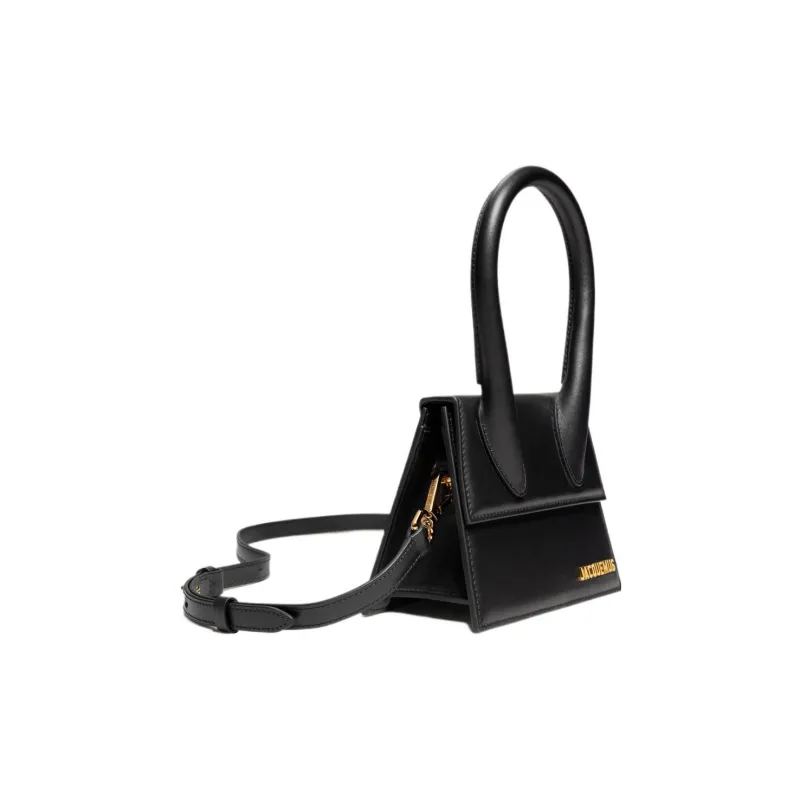 Jacquemus Le Chiquito Moyen Leather Shoulder Bag Crossbody Bag Handbag Women's Black-1