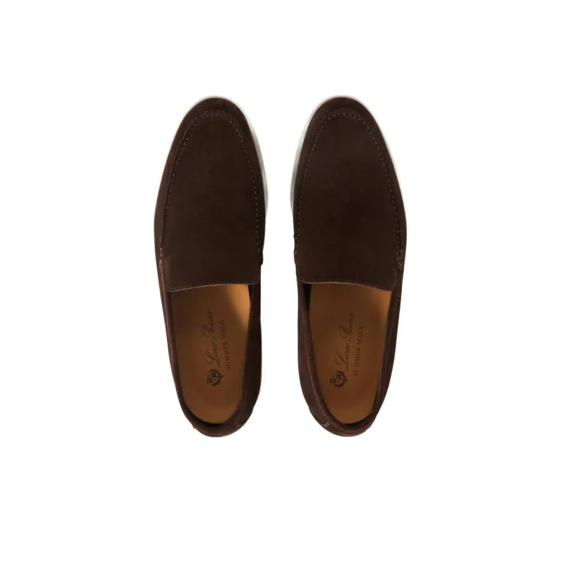 Loro Piana Summer Walk Loafers Men's Chocolate-4