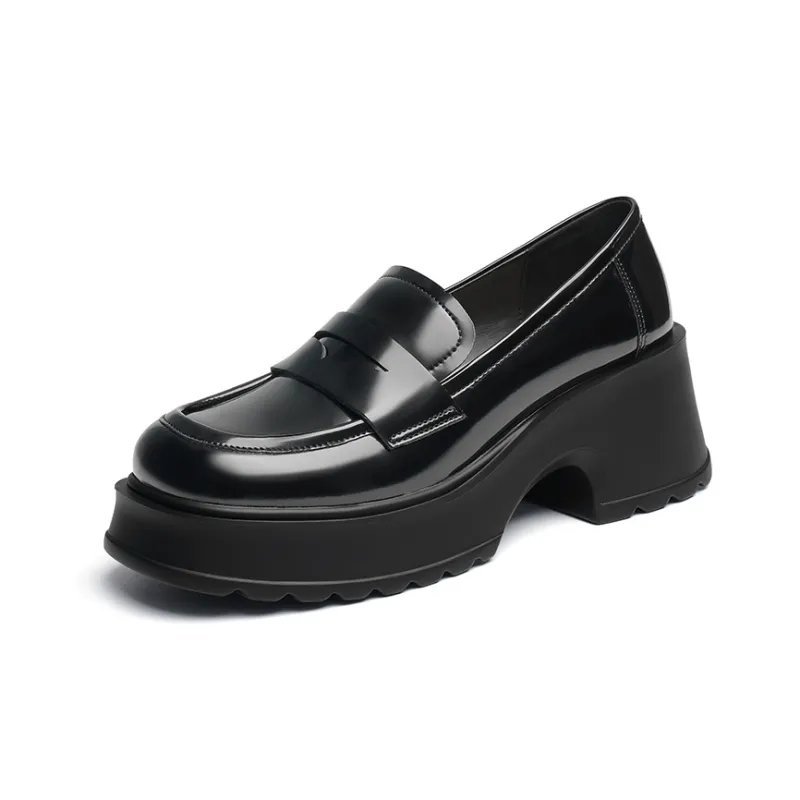 RED DRAGONFLY Loafers 7cm Women's Black-1