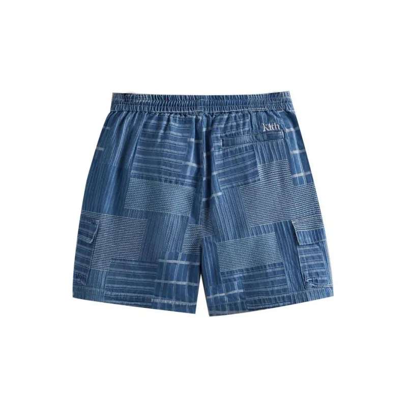 KITH Japanese Indigo Jacquard Wolcott Short 'Indigo'-1