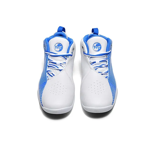 VOIT Tai Chi Wuji Cushioned Slip-Resistant Coverage High-Top Performance Basketball Shoes Men's Dodger Blue-3