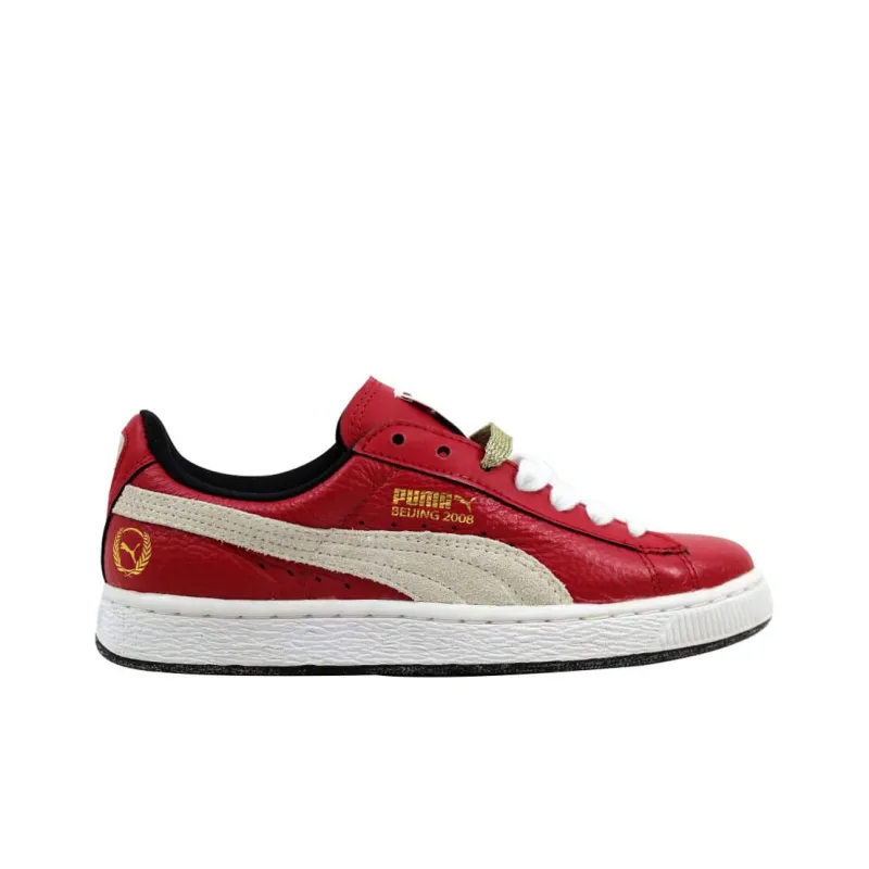 PUMA Basket Classic Games Beijing Ribbon Red/White Black-1