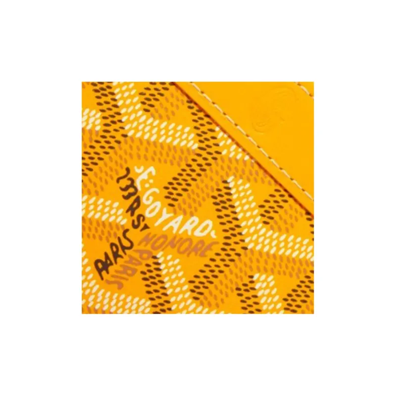 GOYARD MATIGNON Canvas With Leather Wallets Coin Purses Mini Women's Yellow-4