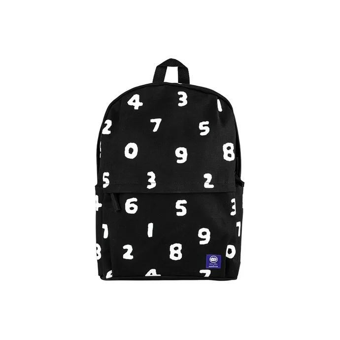 KOKUYO SOUSOU Collaboration Cotton Backpack Trumpets Unisex Black White-0