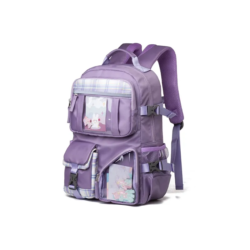 COWBONE Nylon Backpack Regular Unisex Starry Purple/Starry Grey/Girlish Heart Pink-30