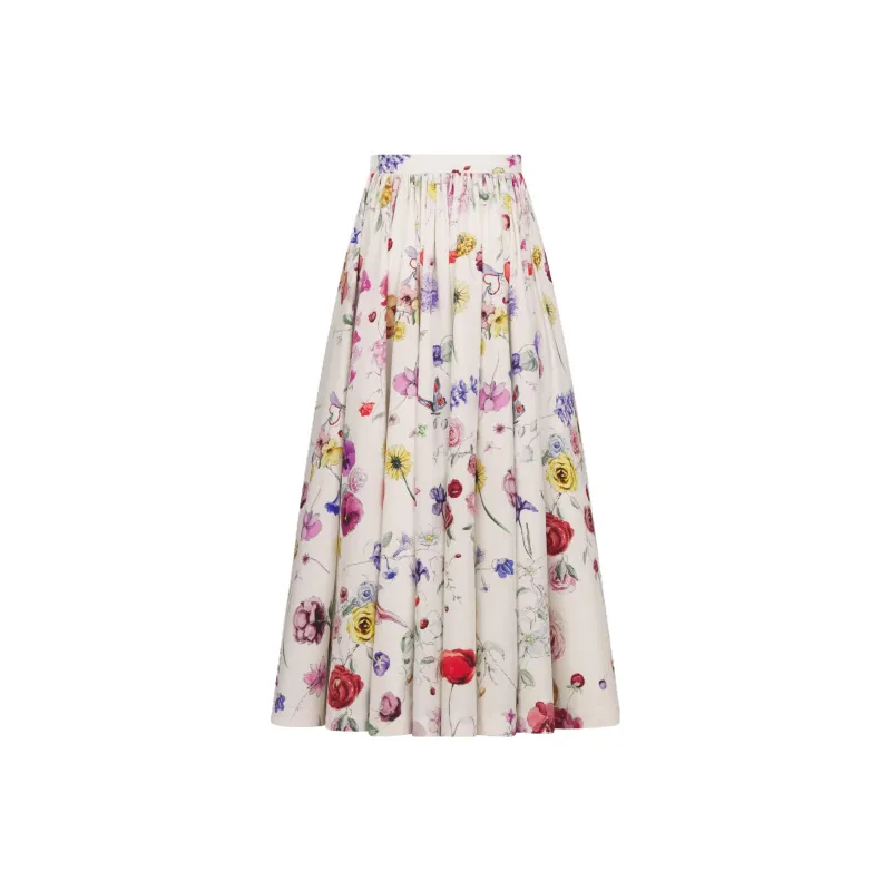DIOR Casual Long Skirts Women's Multicolor-1