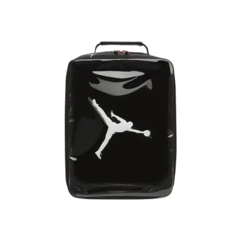 Jordan Polyester Shoe Box Handbag Regular Unisex Black