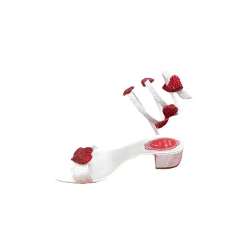 RENE CAOVILLA Strap Sandals Women's White