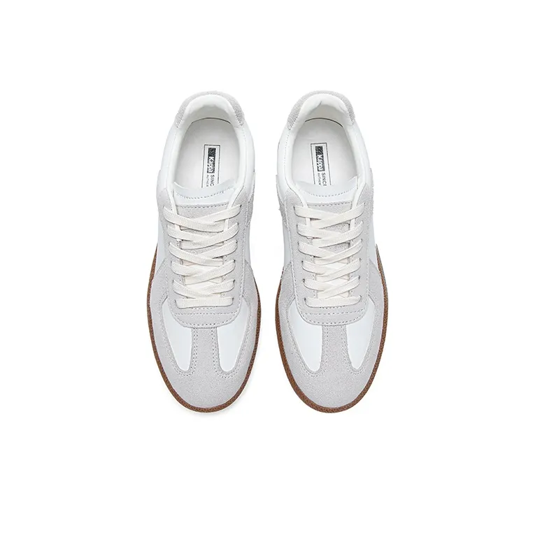 Kappa Low Top Skateboard Shoes Unisex White Gray-4