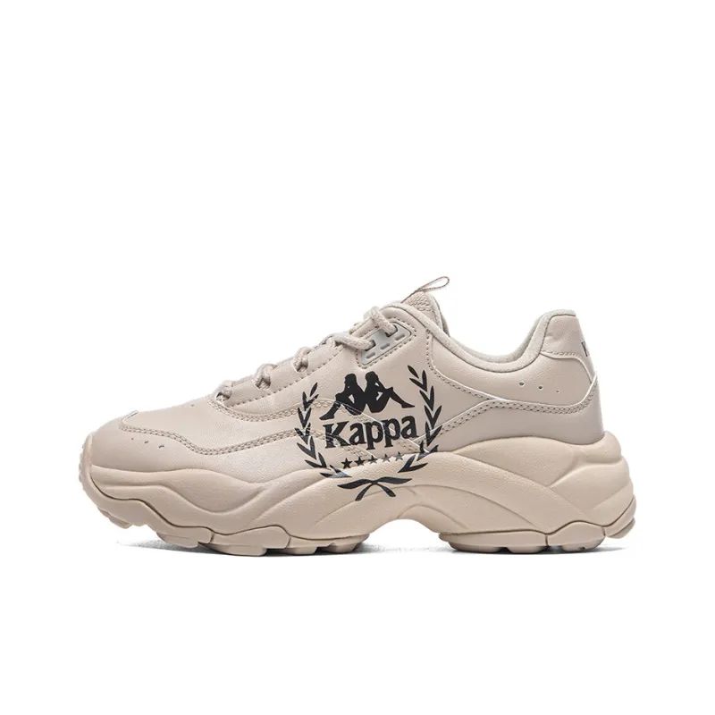 Kappa Anti Slip Wear Resistant Low Top Chunky Sneakers Unisex Brown Black-0