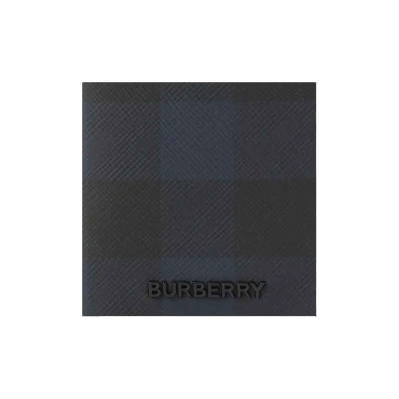 Burberry Cotton Card Holder Men's Marine Blue-4