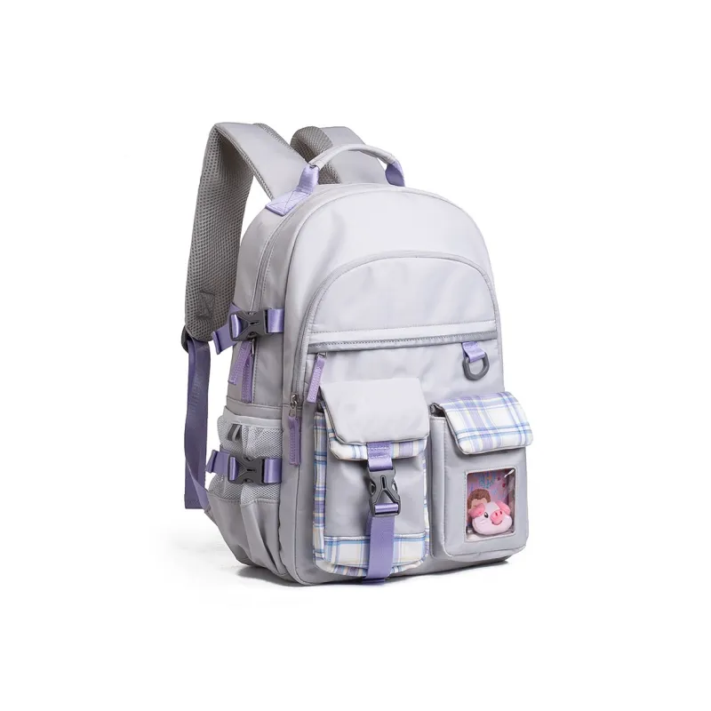 COWBONE Nylon Backpack Regular Unisex Starry Purple/Starry Grey/Girlish Heart Pink-19