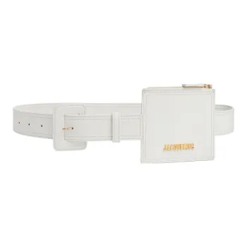 Jacquemus Cow Leather Fanny Pack Women's White