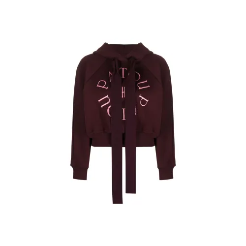 Patou Embroidered-logo Cropped Hoodie