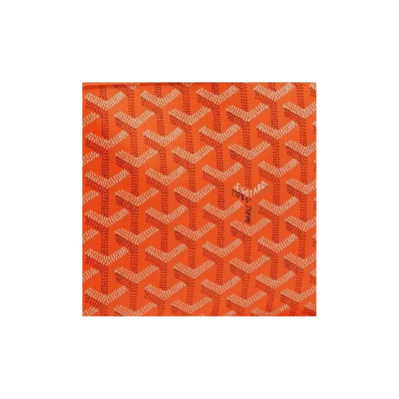 GOYARD JOUVENCE Calfskin Canvas Storage Bags Handheld Toiletry Bags Large Size Unisex Orange-4