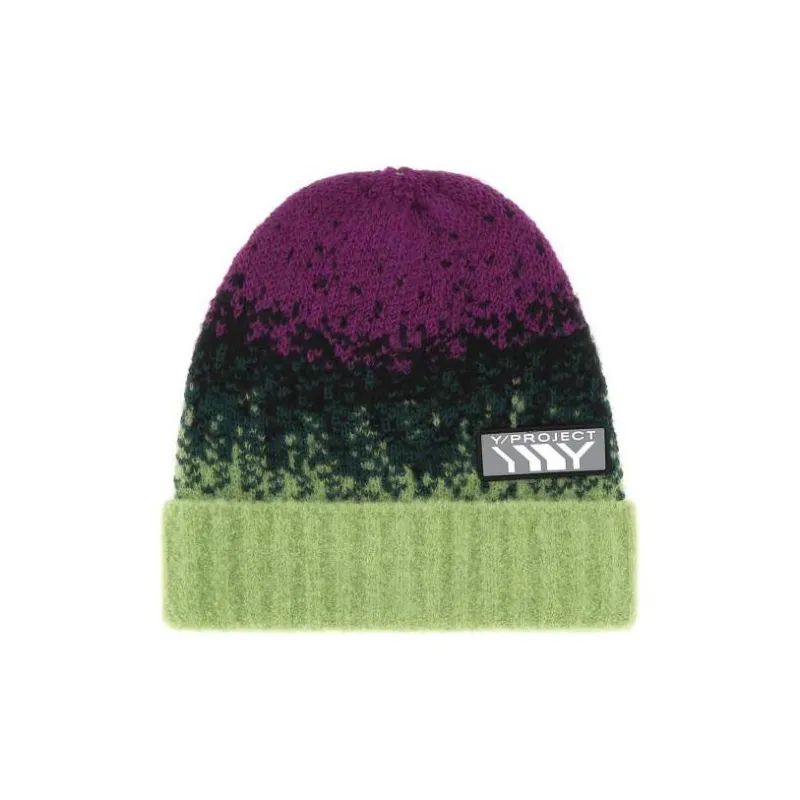 Y/Project Knit Colour Block Beanie-0
