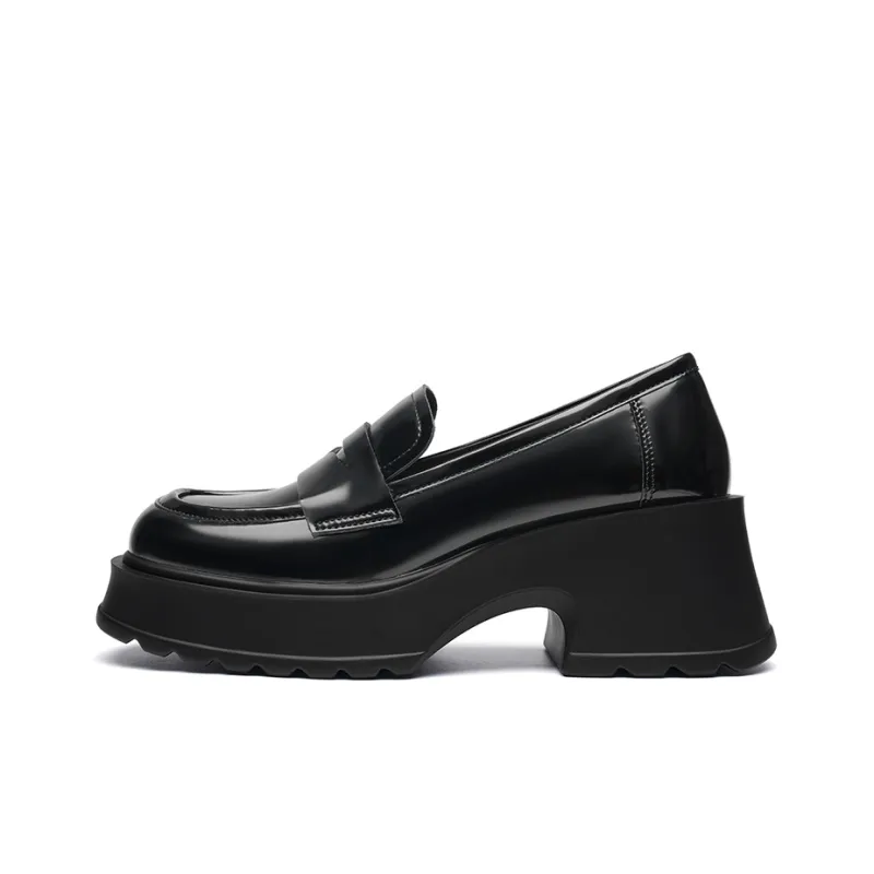 RED DRAGONFLY Loafers 7cm Women's Black-0