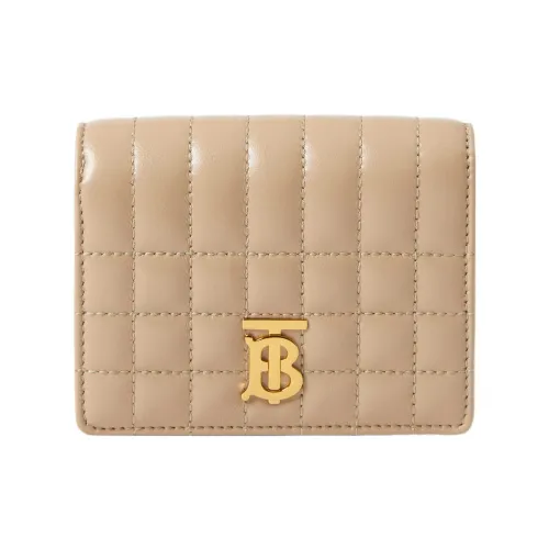 Burberry Lola Lola Bag Lambskin Wallet Small Size Women's Wheat/Pale Elegant Pink