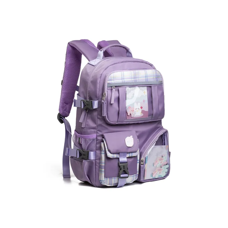 COWBONE Nylon Backpack Regular Unisex Starry Purple/Starry Grey/Girlish Heart Pink-31