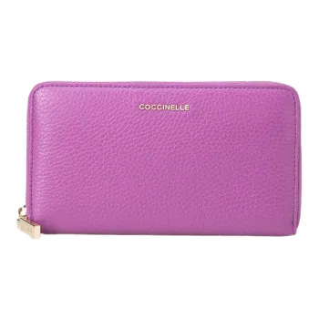 COCCINELLE Leather Wallet Women's Purple