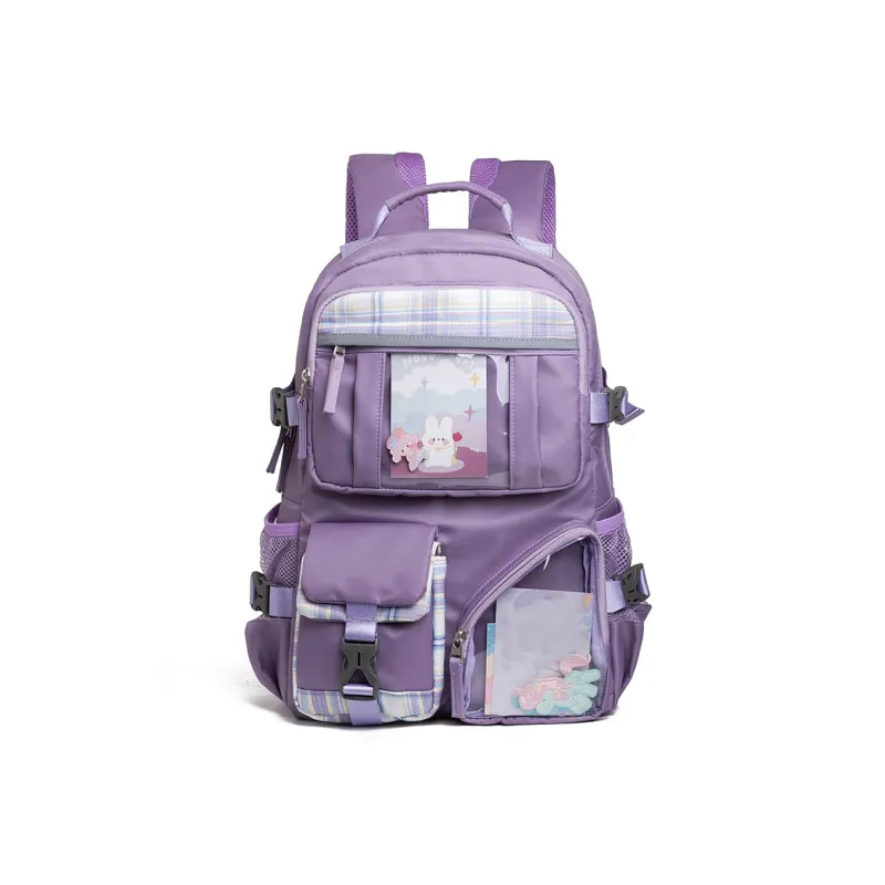 COWBONE Nylon Backpack Regular Unisex Starry Purple/Starry Grey/Girlish Heart Pink-29