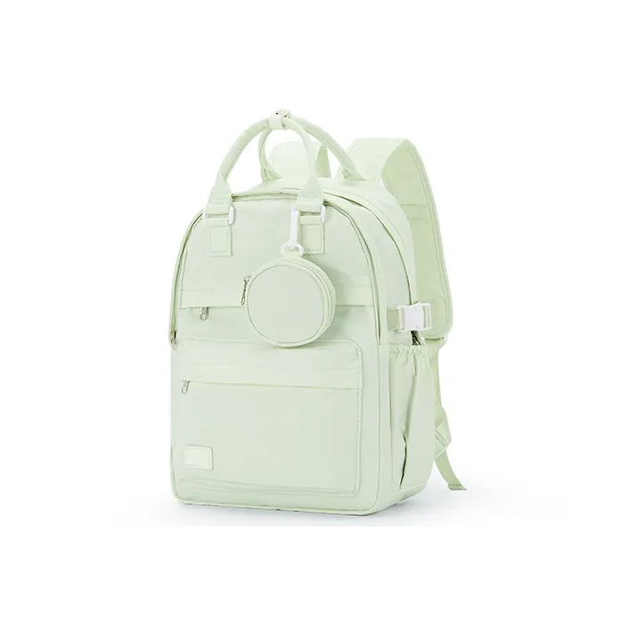 KEYSTREET Fabric Carry Backpack Regular Unisex Black/Mint Green/Khaki/Peacock Blue-9
