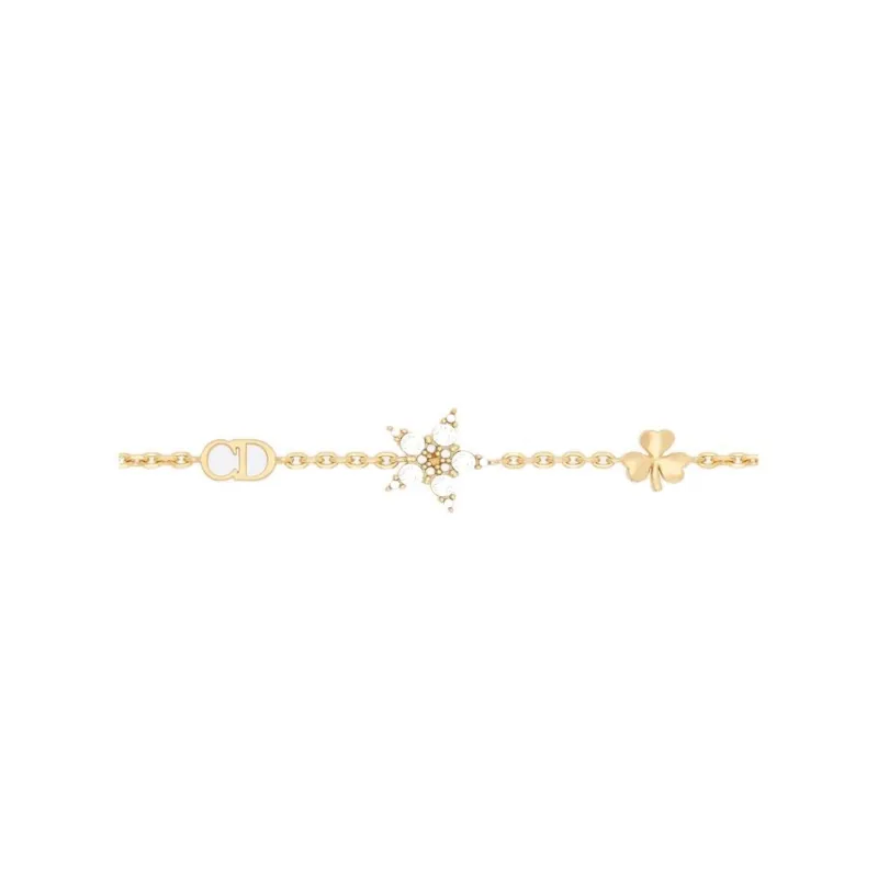DIOR Gold Plated Bracelets Set Women's Gold-1