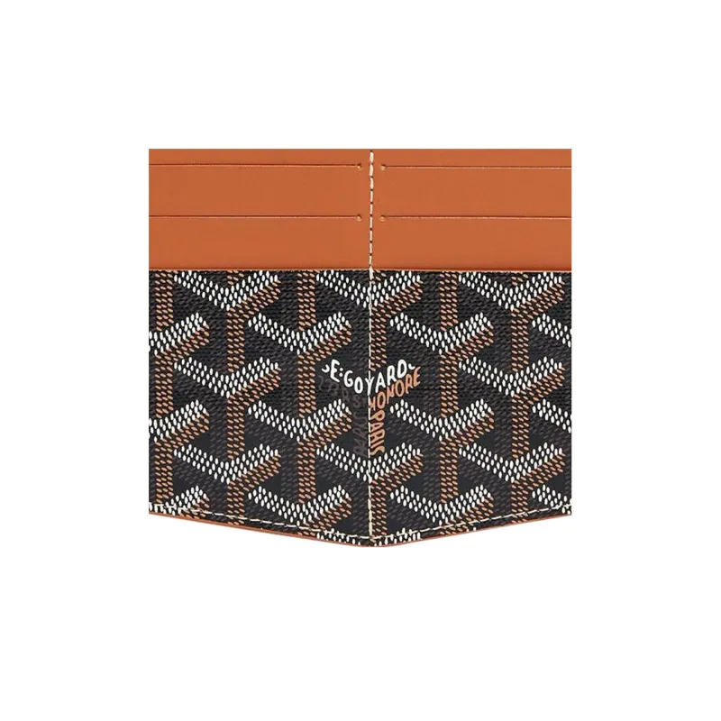 GOYARD Insert Louise Canvas With Leather Wallet Unisex Brown-4