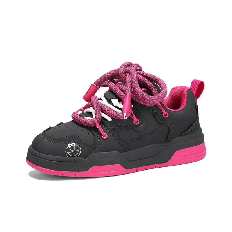SESAME STREET Anti-Slip Wear-Resistant Lightweight Breathable Low-Top Skateboard Shoes Unisex-1