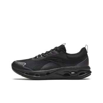 Anta Energy Ring Three Proofings Wear Resistant Low Top Running Shoes Men's Black
