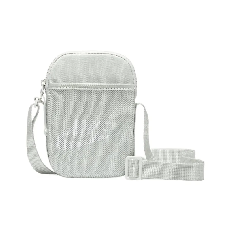 Nike Heritage Nylon Blends Polyester Shoulder Bag Crossbody Bag Small Size Unisex Light Silver-0