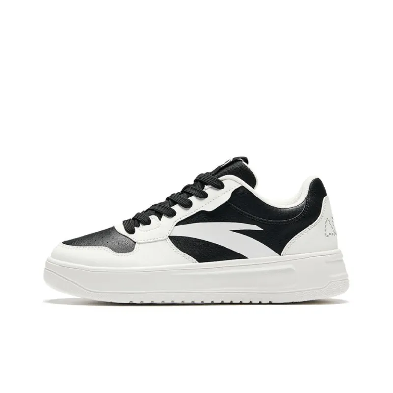 Anta Relaxed Low Top Skateboard Shoes Men's White Black-0