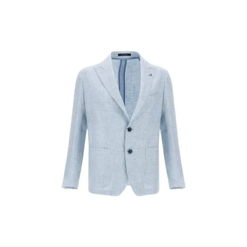 Tagliatore Business Suits Men Sky Blue