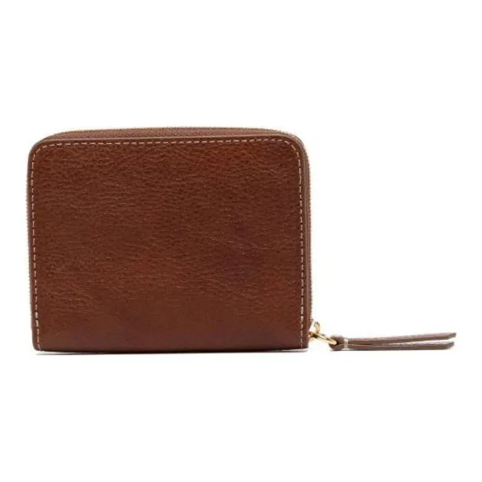 Mulberry Textured Leather Wallet Women's Brown-1