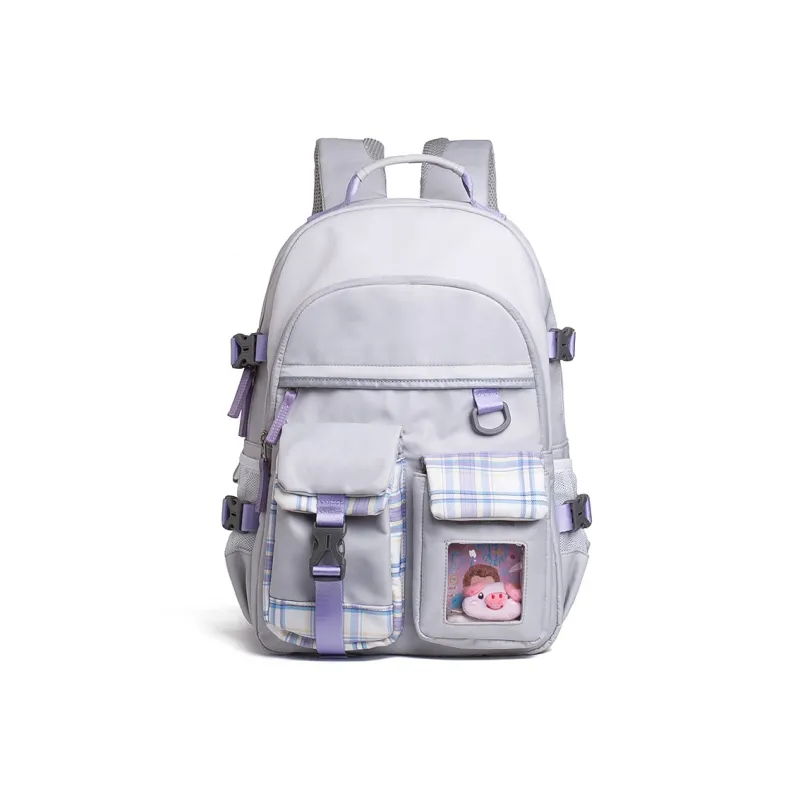 COWBONE Nylon Backpack Regular Unisex Starry Purple/Starry Grey/Girlish Heart Pink-21