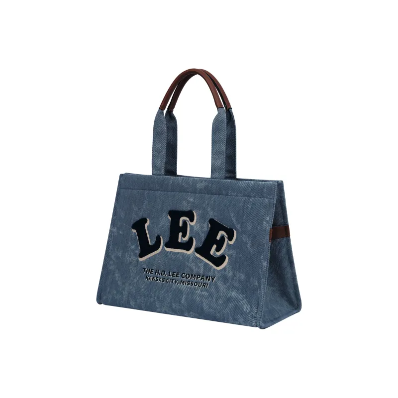 Lee Denim Tote Handbag Tubas Women's Washed Blue-6