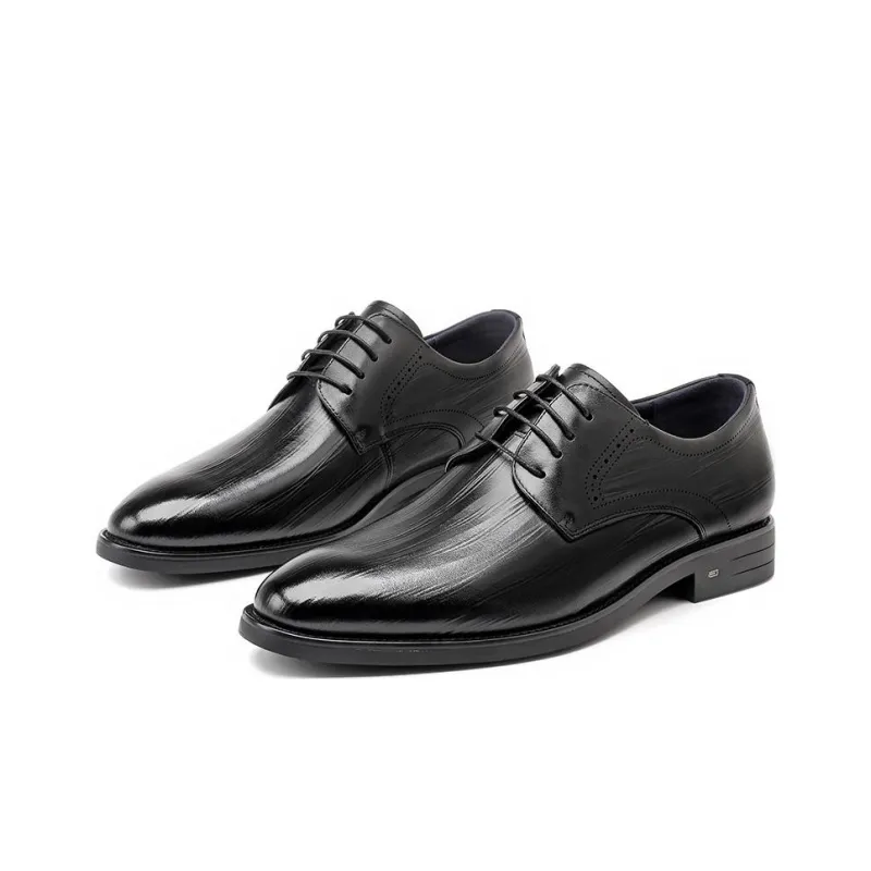 Spider King Dress Shoes Men Low Top Black-2