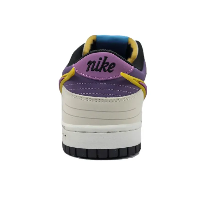 Nike Dunk SB Skateboard Shoes Unisex Low-Top White/Purple/Pink-2